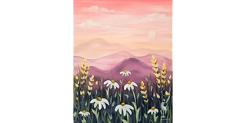 Misty Mountain Blooms - Paint and Sip in Houston | Classpop!\u2122