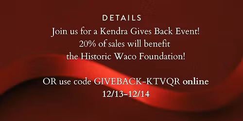 Kendra Give Back Event