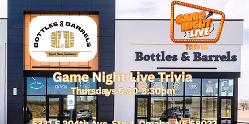 Game Night Live Trivia at Bottles and Barrels 