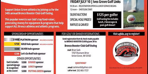 34th Annual Bronco Booster Club Golf Outing