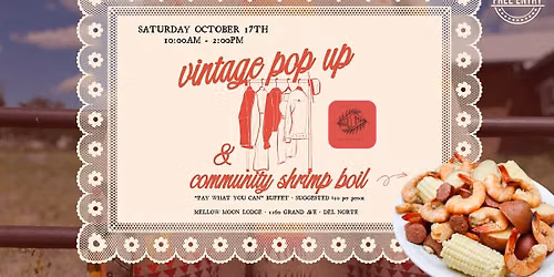 Fall Vintage Pop Up & Community Shrimp Boil