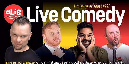 A Laugh In Stockport Comedy Club December