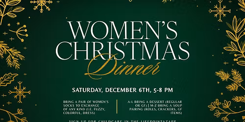 Women of Life Christmas Dinner and SOCK Exchange 2025