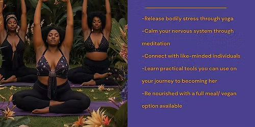 Becoming Her Yoga event