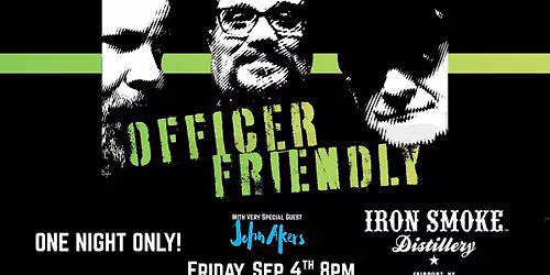 Officer Friendly at Iron Smoke Distillery!