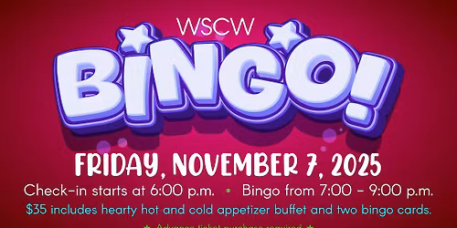 Game Night - Let's Play Bingo! November 7