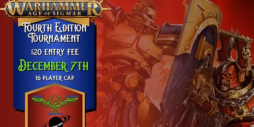 Dice Death and Robots Fourth Edition Age of Sigmar Tournament