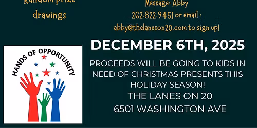 Giving back to the kids!- 9pin Tap Tourney 