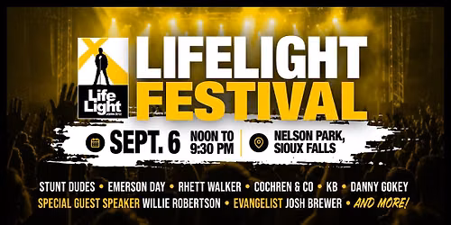 LifeLight Festival - Sioux Falls — Nelson Park - Sioux Falls, SD