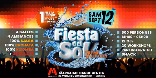 FIESTA del SOL #7 ☀️12 DJs ☀️ SBK + Généraliste