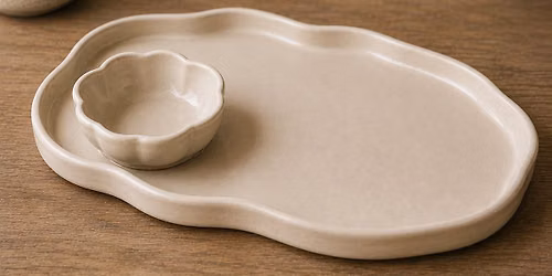 Hand Building Pottery Class - Make a Chip and Dip Set!
