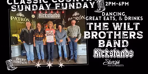 Classic Country Sunday Funday with The Wilt Brothers Band