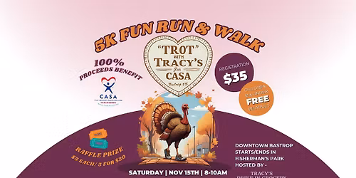 TROT with Tracy's for CASA - 5K Fun Run
