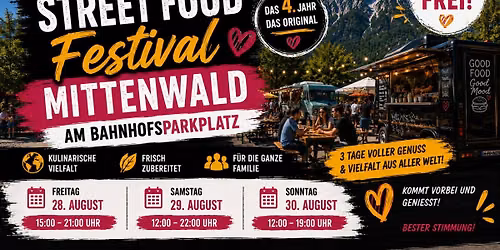 4. Streetfood Festival Mittenwald - Eintritt frei!