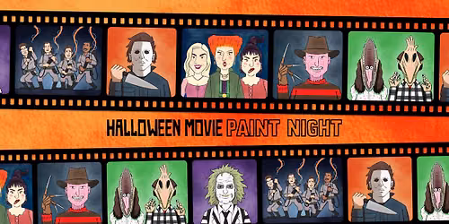Halloween Movie Paint Night at Long Live Roxbury, Boston