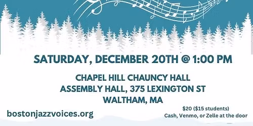 Boston Jazz Voices Holiday Concert 2025