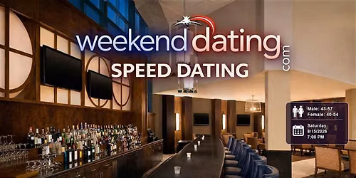 Speed Dating CT -Men ages 43-57, Women 40-54