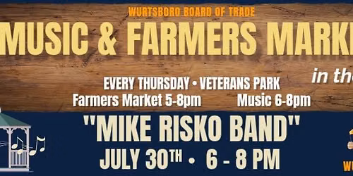 Mike Risko Band- WBOT Music & Farmers Market in the Park