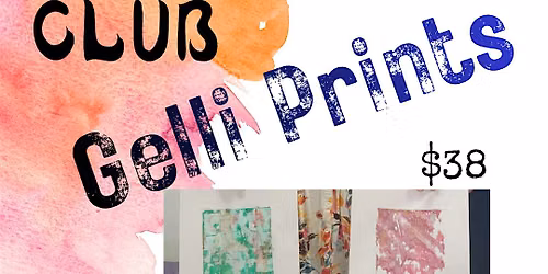Printmaking Club: jelly prints, marbling, and more