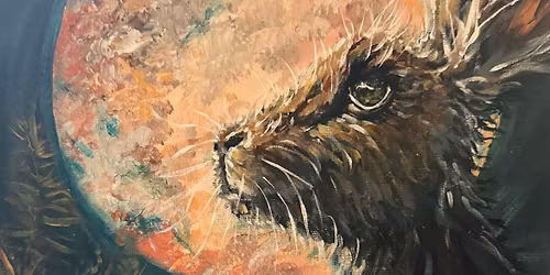 Hare and Moon - Paint and Pudding at the Dun Cow, Bardwell