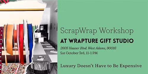 Found&Fine: Make Your Own Gift Wrapping Creations at Wrapture