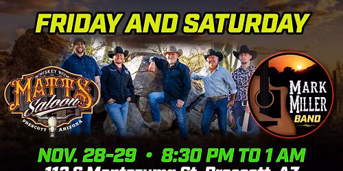 The Mark Miller Band at Matt's Saloon- Prescott, AZ