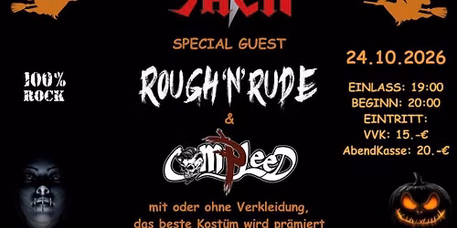 Helloween Rock Party mit The Jack \/ Rough \u00b4n Rude & Compleed