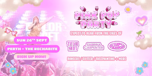 The Pink Pop Party is coming to Perth!