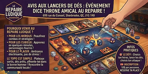 Dice Throne Amical, Venez jouer ou apprendre le jeu Dice throne!