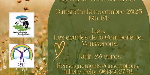 Yoga au milieu des chevaux 