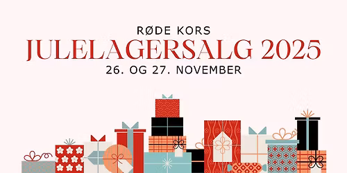 R\u00f8de Kors Julelagersalg 26. og 27. november 2025