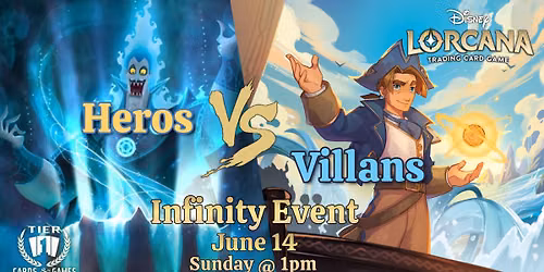 Lorcana: Infinity Win-A-Box Heros vs Villains 