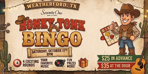 Honky Tonk Bingo in Weatherford