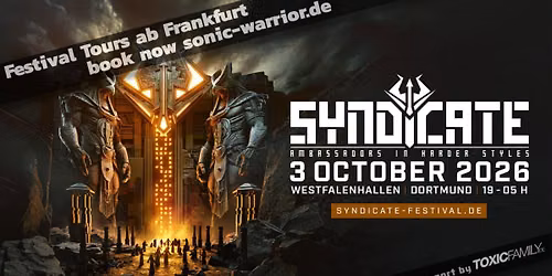 \u25ba Bus zum Syndicate Festival 2026 (Hardcore) ab FFM, Gie\u00dfen