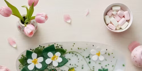 Glass Fused Strawberry Plate