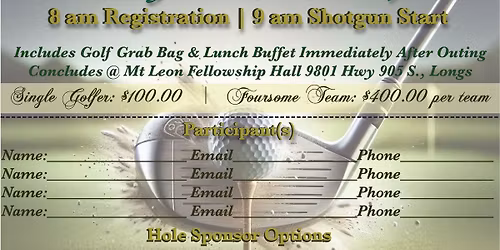 1st Annual Golf Outing