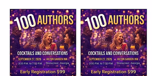 100 Authors in 1 Room: Cocktails and Conversations