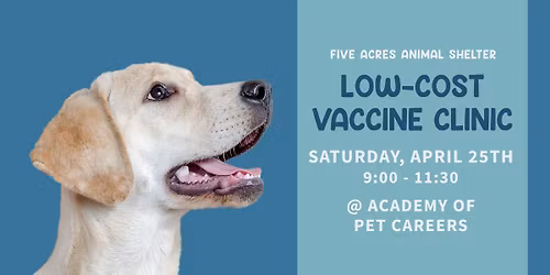 Low-Cost Vaccine & Microchip Clinic