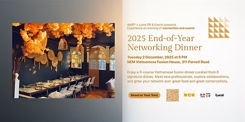 AMEP \u00d7 Lum\u00e9 Presents: 2025 End-of-Year Networking Dinner