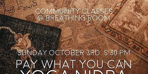 Pay What You Can: Yoga Nidra Meditation