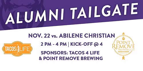 Alumni & Friends Tailgate (vs. Abilene Christian)