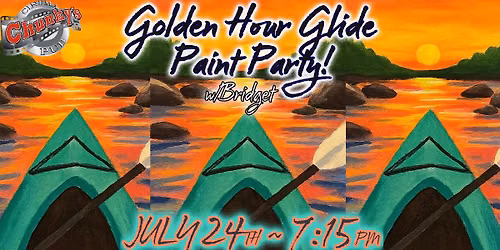 PAINT PARTY: Golden Hour Glide! 7\/24