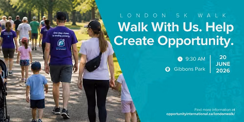 Gibbons Park 5K Walk - Walking People Out of Poverty