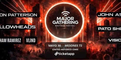 Simon Patterson + John Askew + Yellowheads + Pato Shoucair + Visionv @ Mesones 72, CDMX
