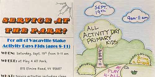 Activity Days Kids Service at the Park