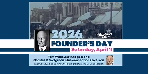 Founder's Day Presentation presented by Tom Wadsworth