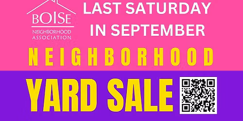 Boise Neighborhood Yard Sale