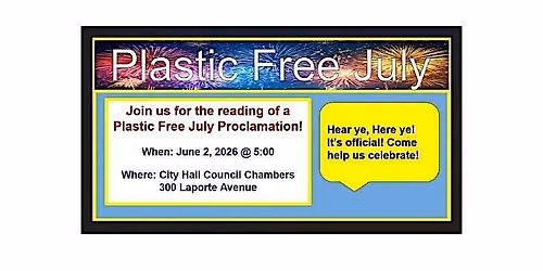 Plastic Free July Proclamation