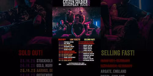 Citizen Soldier Nottingham Tickets