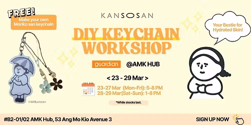 DIY Moriko-san Keychain Workshop with Kansosan [AMK HUB]